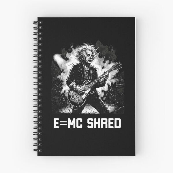 Item preview, E=MC shred Einstein funny guitar guitarist humor designed and sold by snowry.