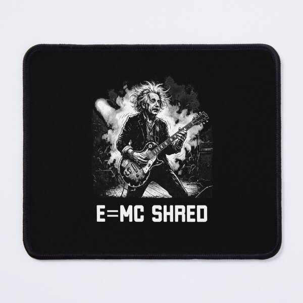 Item preview, E=MC shred Einstein funny guitar guitarist humor designed and sold by snowry.
