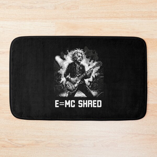 Item preview, E=MC shred Einstein funny guitar guitarist humor designed and sold by snowry.