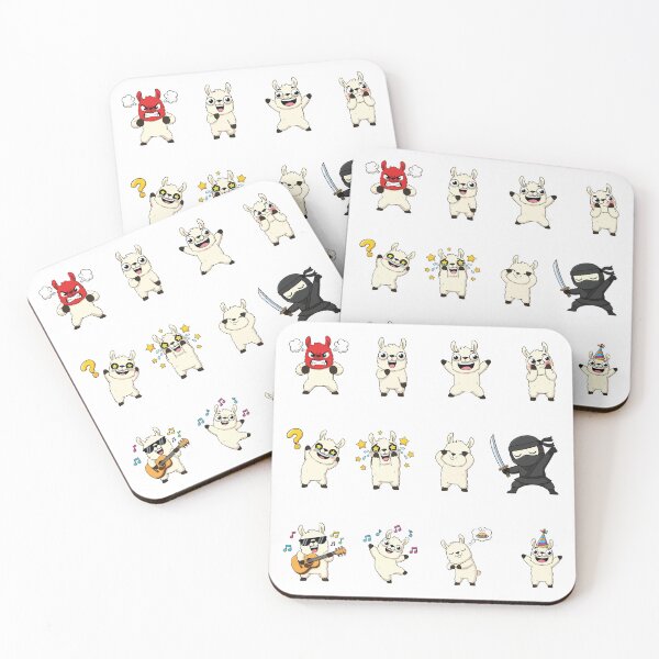 Item preview, Cute Llama Emoji Sticker Pack designed and sold by RamyGallery.