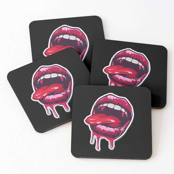 Item preview, bloody mouth scream designed and sold by HauntedEmporium.