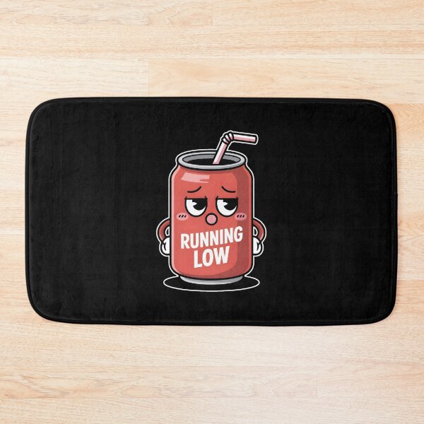 Item preview, Running Low – Cute Sleepy Soda Can Kawaii Mascot Design designed and sold by ImaginedSpace7.