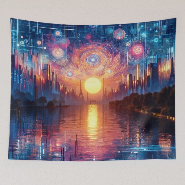 Item preview, Futuristic Starry Night Fantasy designed and sold by Steve's Hobbies.