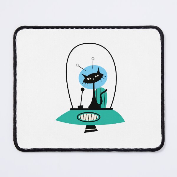 Item preview, Retro Alien Cat UFO Shirt | Cosmic Space Kitty Graphic Tee designed and sold by TheMysticNook.