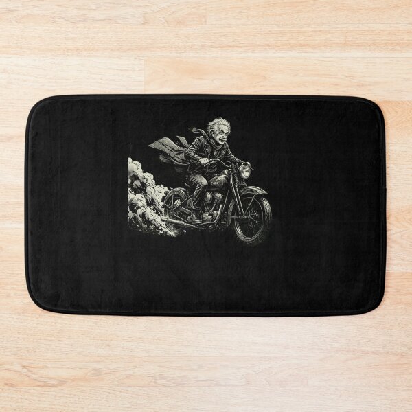 Item preview, Einstein motorcycle funny history biker designed and sold by snowry.