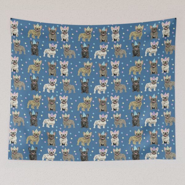 Item preview, Happy birthday! French Bulldogs designed and sold by Mountain-Point.