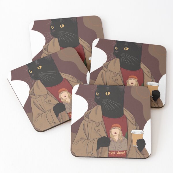 Item preview, Cozy Autumn Black Cat Music Fan Parody designed and sold by GenZFashion000.