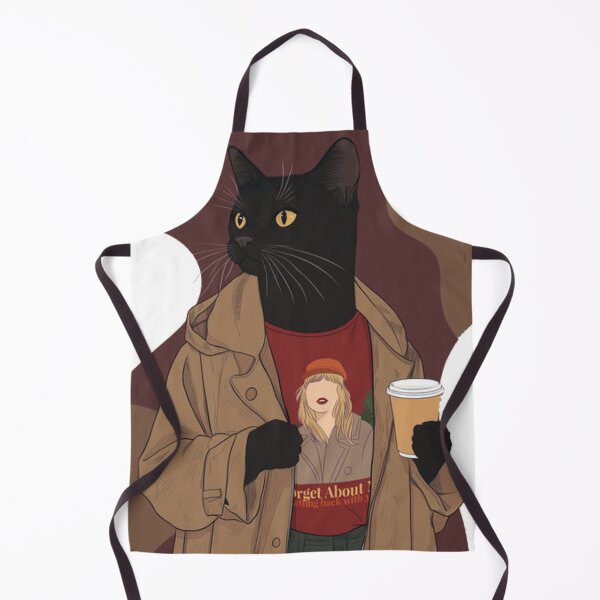 Item preview, Cozy Autumn Black Cat Music Fan Parody designed and sold by GenZFashion000.