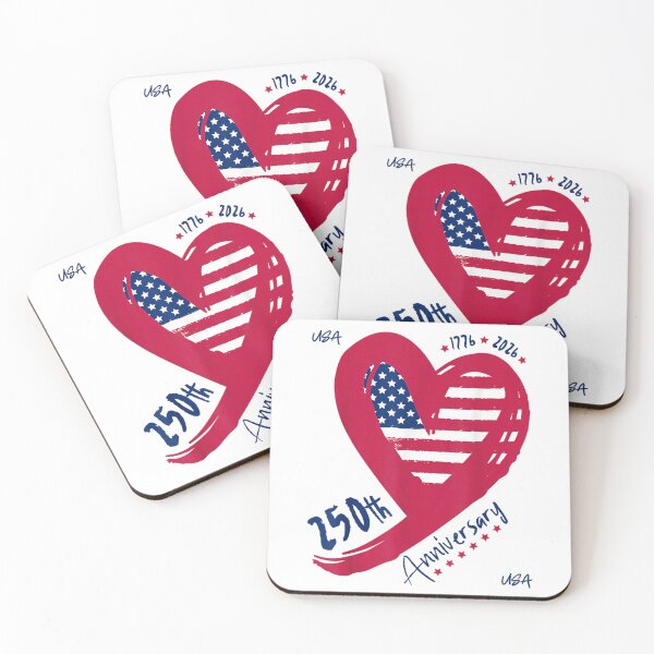 Item preview, 250th anniversary america patriotic flag heart 250 years usa  designed and sold by mariazin.