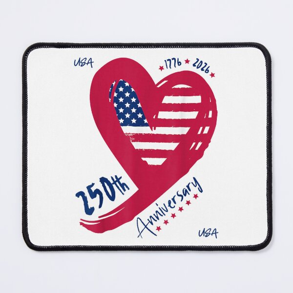 Item preview, 250th anniversary america patriotic flag heart 250 years usa designed and sold by mariazin.