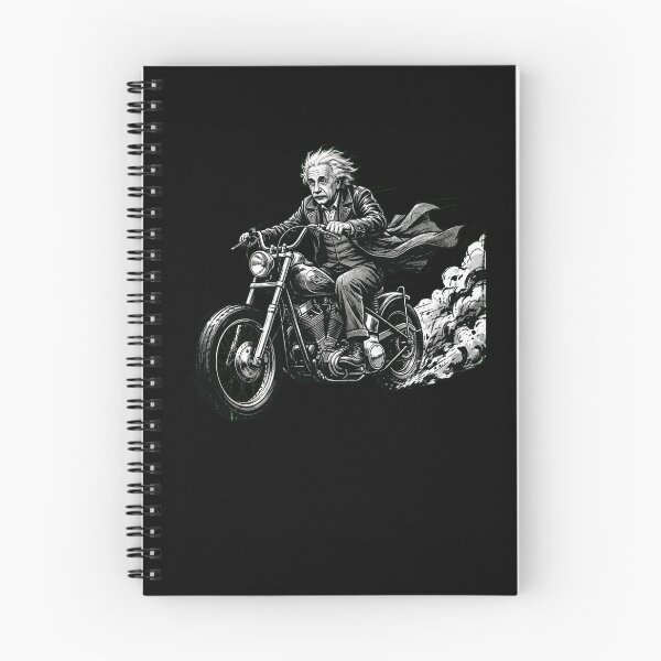 Item preview, Einstein motorcycle funny history biker designed and sold by snowry.