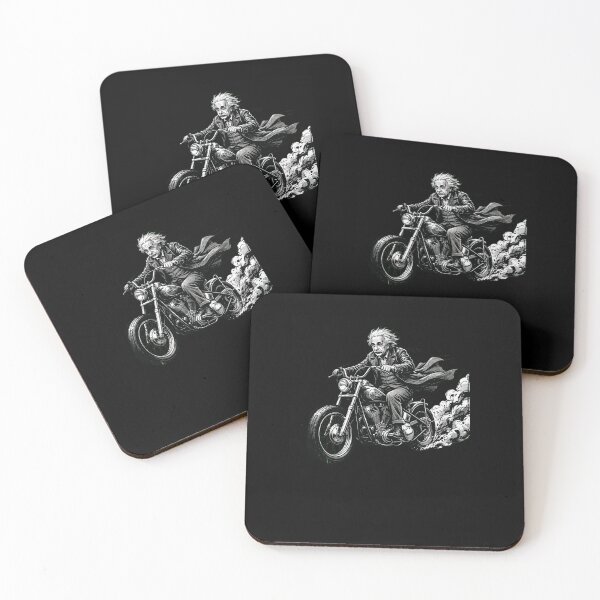Item preview, Einstein motorcycle funny history biker designed and sold by snowry.