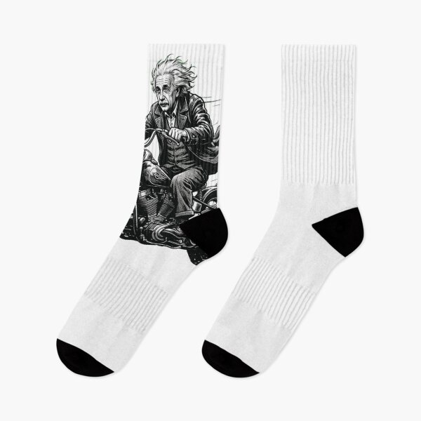 Item preview, Einstein motorcycle funny history biker designed and sold by snowry.