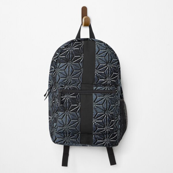 Item preview, Microscopic Metal Asanoha Check Pattern – Modern Japanese Geometric Wall Art designed and sold by HIKARIMi.