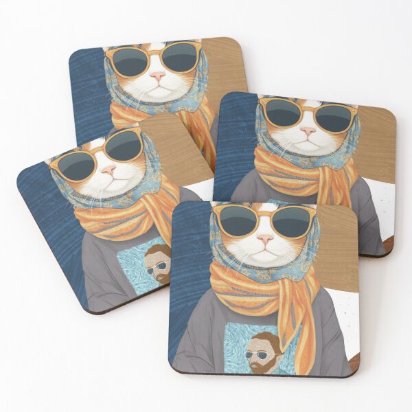 Item preview, Mewcent Van Gogh Funny Art History Calico Cat designed and sold by GenZFashion000.