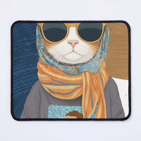 Item preview, Mewcent Van Gogh Funny Art History Calico Cat designed and sold by GenZFashion000.