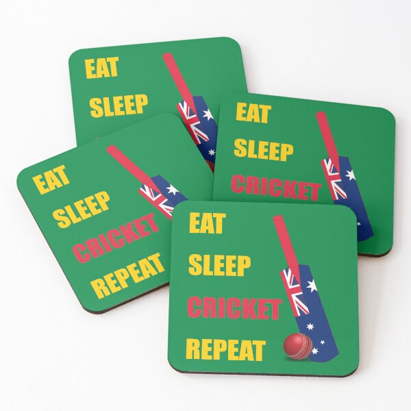Item preview, Eat Sleep Cricket Repeat Australia Flag Cricket Bat - Cricket Fan designed and sold by DPattonPD.