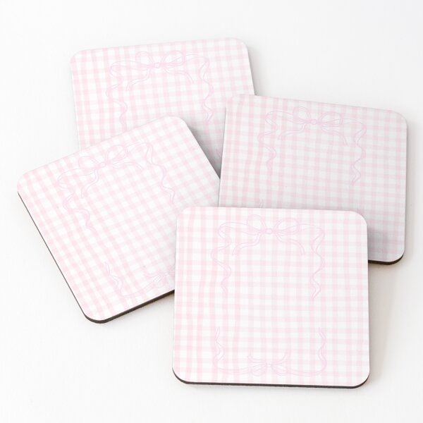 Item preview, Gingham Background with Pink Bows designed and sold by HeyDaisyShop.