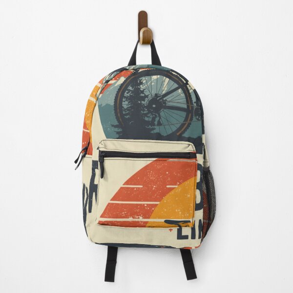 Item preview, Ride Beyond Limits | Retro Sunset Mountain Bike | MTB Adventure Art designed and sold by RAMHEARTS.
