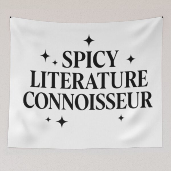 Item preview, Spicy Literature Connoisseur - Bookish Quote designed and sold by theliteraryedit.