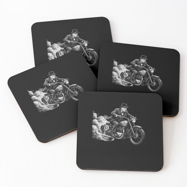 Item preview, Churchill Motorcycle Rider biker funny history humor designed and sold by snowry.