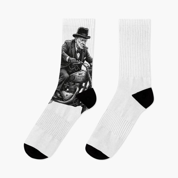 Item preview, Churchill Motorcycle Rider biker funny history humor designed and sold by snowry.