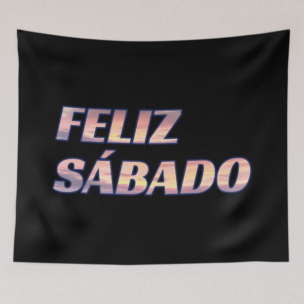 Item preview, Happy Sabbath Sunset Photograph Typographic - 2 lines - Adventist Sabbath Greeting In Spanish designed and sold by DPattonPD.
