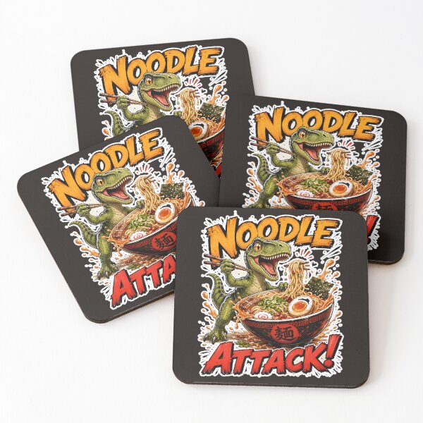Item preview, Noodle Attack Dino Ramen designed and sold by Fab-Haven.