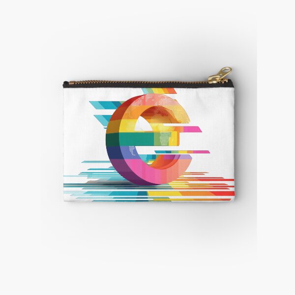 Item preview, Rainbow Euro Symbol Abstract Global Equality Futuristic Pride Design designed and sold by DadGenX.
