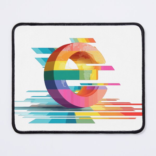 Item preview, Rainbow Euro Symbol Abstract Global Equality Futuristic Pride Design designed and sold by DadGenX.