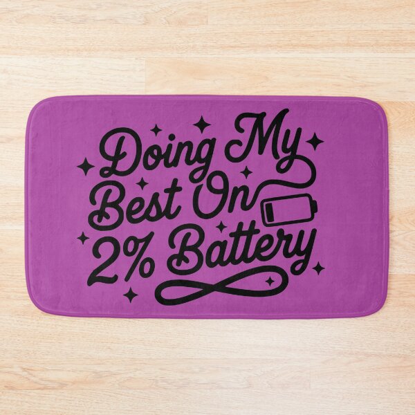 Item preview, Doing My Best On 2 Percent Battery Funny ADHD Burnout Quote Design designed and sold by VectorJoy.