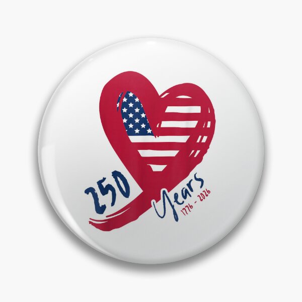 Item preview, 250th anniversary america patriotic flag heart 250 years usa  designed and sold by mariazin.