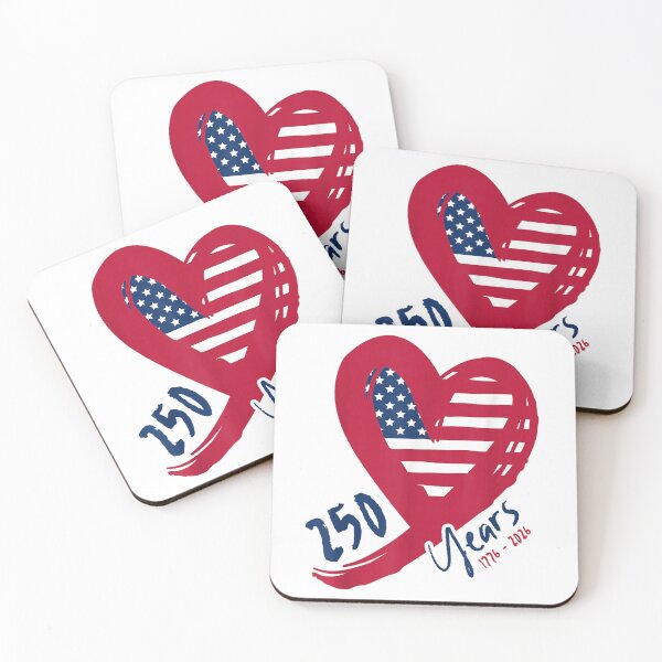Item preview, 250th anniversary america patriotic flag heart 250 years usa  designed and sold by mariazin.