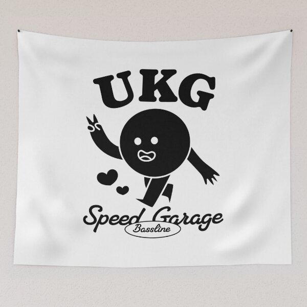 Item preview, UKG - Speed Garage Dude (Black) designed and sold by Discothreadz.