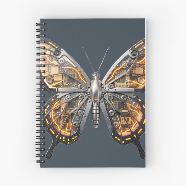 Item preview, Monarch Circuit-Flow: Amber Energy Bionic Butterfly designed and sold by BGM by AI.