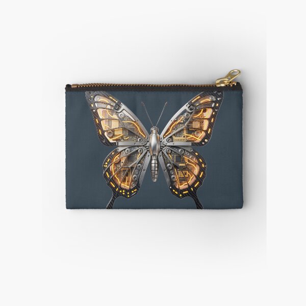 Item preview, Monarch Circuit-Flow: Amber Energy Bionic Butterfly designed and sold by BGM by AI.