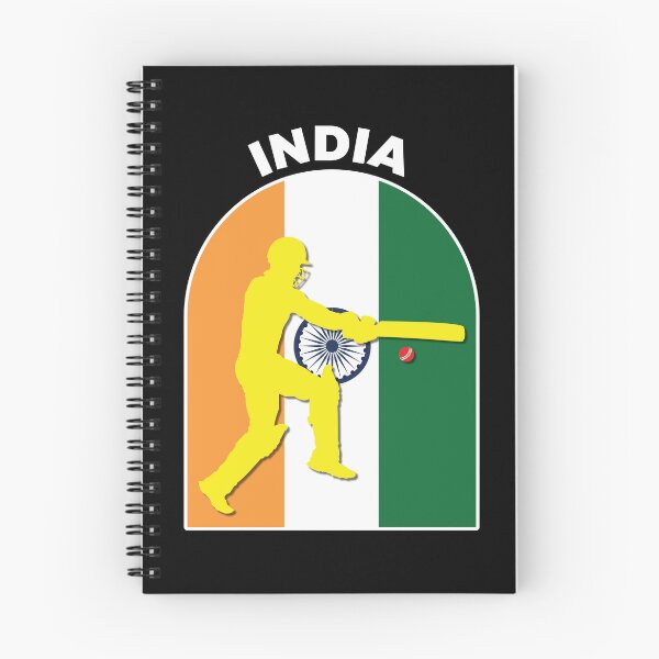 Item preview, India Cricket Batsman India Flag - Cricket Fans designed and sold by DPattonPD.