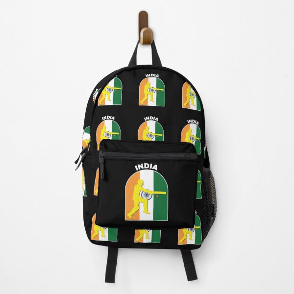 Item preview, India Cricket Batsman India Flag - Cricket Fans designed and sold by DPattonPD.