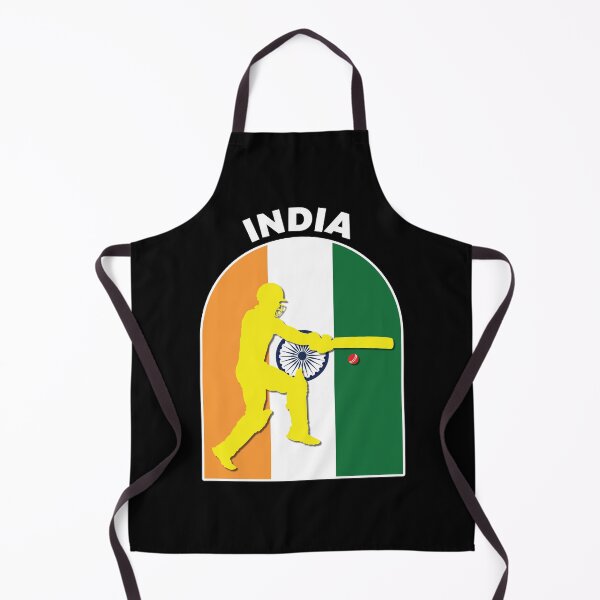 Item preview, India Cricket Batsman India Flag - Cricket Fans designed and sold by DPattonPD.
