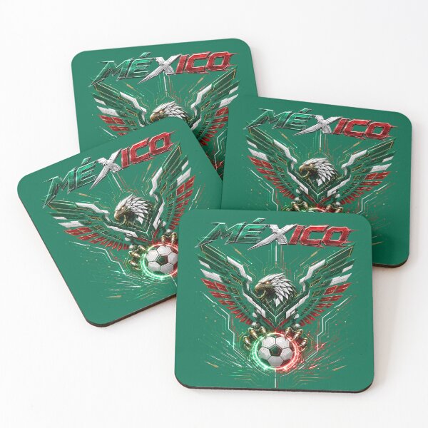 Item preview, Mexico Soccer Cyber Eagle - Futuristic Football Mexican Pride designed and sold by Extravanganzza.