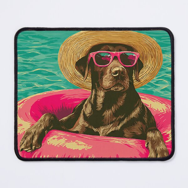 Item preview, Labrador Retriever with Sunglasses Cute Dog Pool Party designed and sold by Littermin.