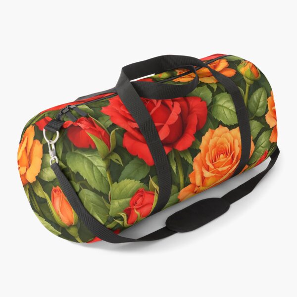 Item preview, Red and Orange Rose Floral Garden Pattern designed and sold by LuisWorks.
