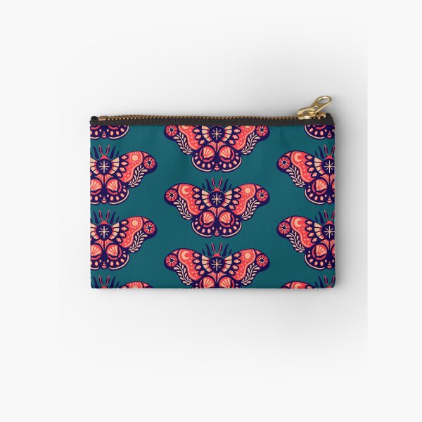 Item preview, Decorative Moth Blue Red designed and sold by caroleedesigns.