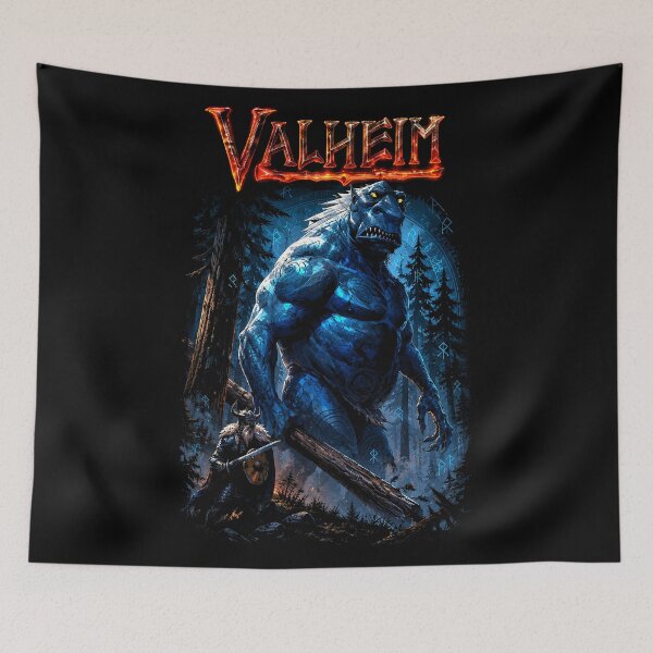 Item preview, valheim blue troll designed and sold by thedarkfantasy.