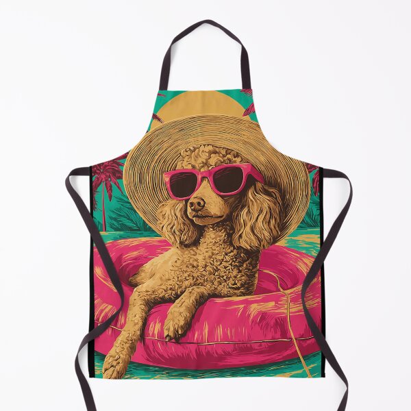 Item preview, Summer Poodle with Sunglasses Cute Dog Tropical Pool Party designed and sold by Littermin.