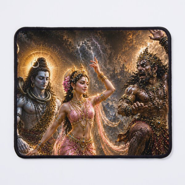 Item preview, Mahadev War Series: The Illusion of Ash – Lord Shiva and the Trap of Bhasmasura designed and sold by Homyar.