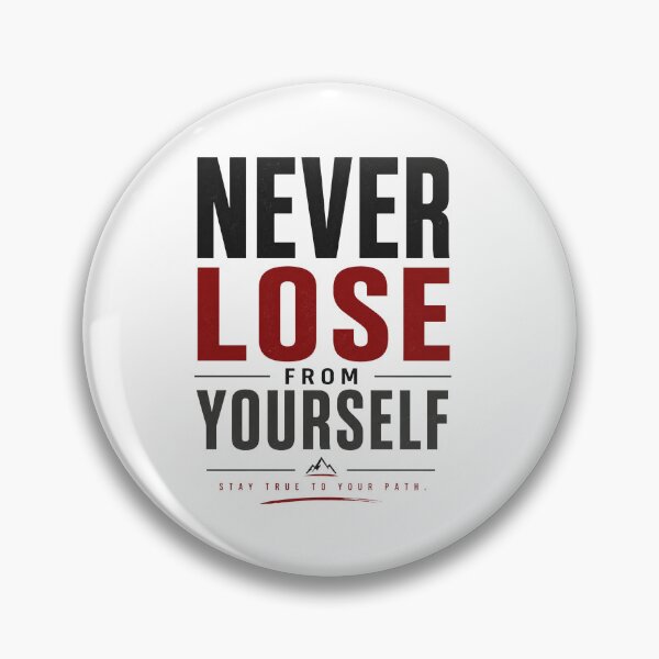 Item preview, Never Lose From Yourself | Minimal Motivation Design designed and sold by Lovestickerco.