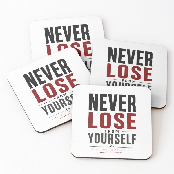 Item preview, Never Lose From Yourself | Minimal Motivation Design designed and sold by Lovestickerco.