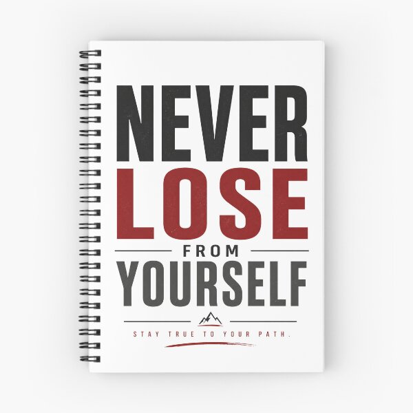 Item preview, Never Lose From Yourself | Minimal Motivation Design designed and sold by Lovestickerco.