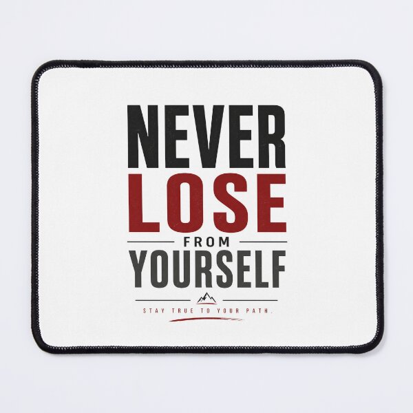 Item preview, Never Lose From Yourself | Minimal Motivation Design designed and sold by Lovestickerco.